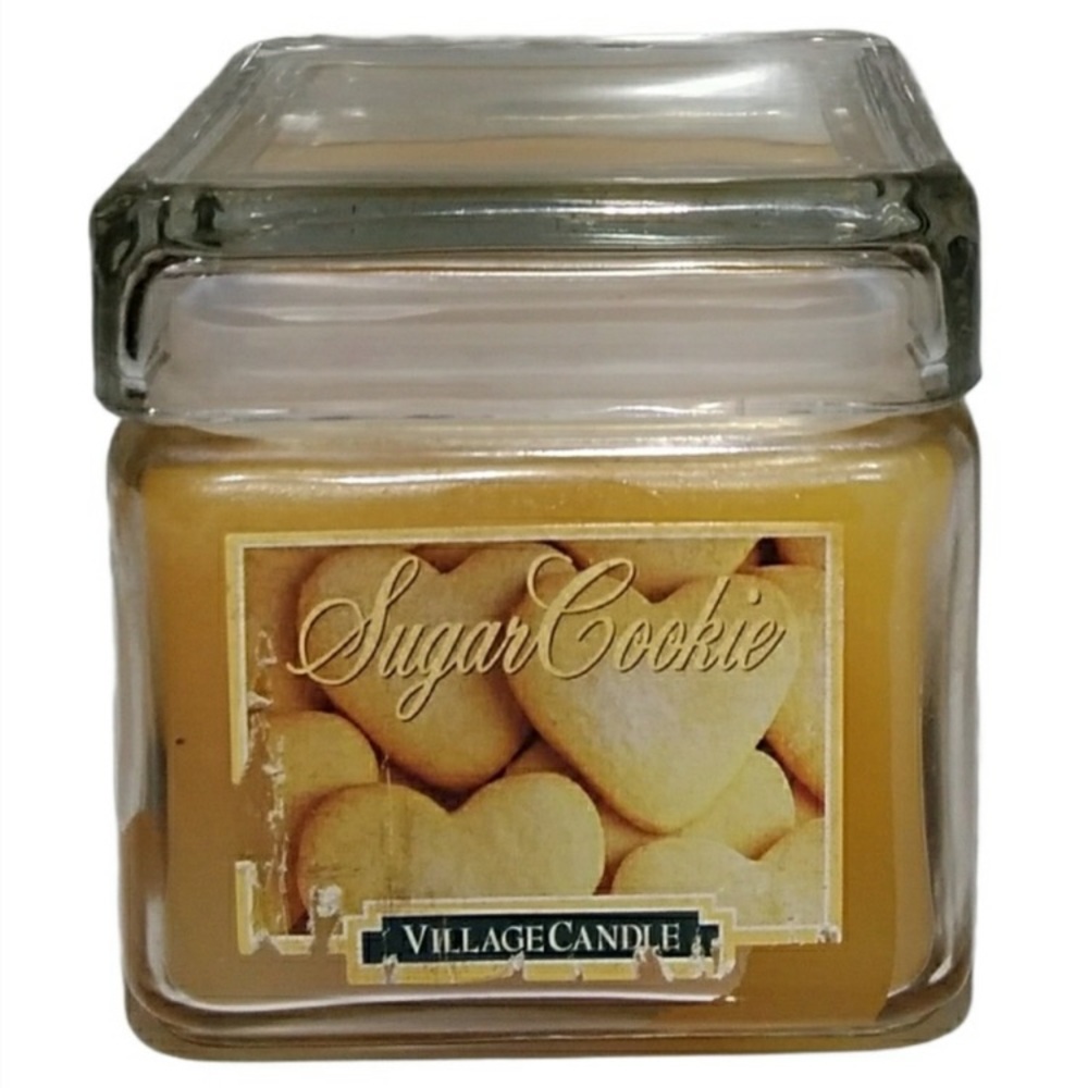 Sugar Cookie Village Candle RARE LIMITED EDITION Vintage Candles Candle Jars